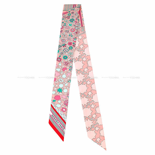 HERMES エルメス スカーフ カレ90 ダブルフェイス 王者の虎 ローズ