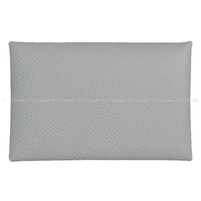 HERMES エルメス カードケース カルヴィ ブルーグラシエ エプソン