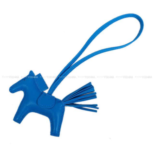 HERMES エルメス スカーフ ツイリー 馬着 モルドール/白/ブルー シルク