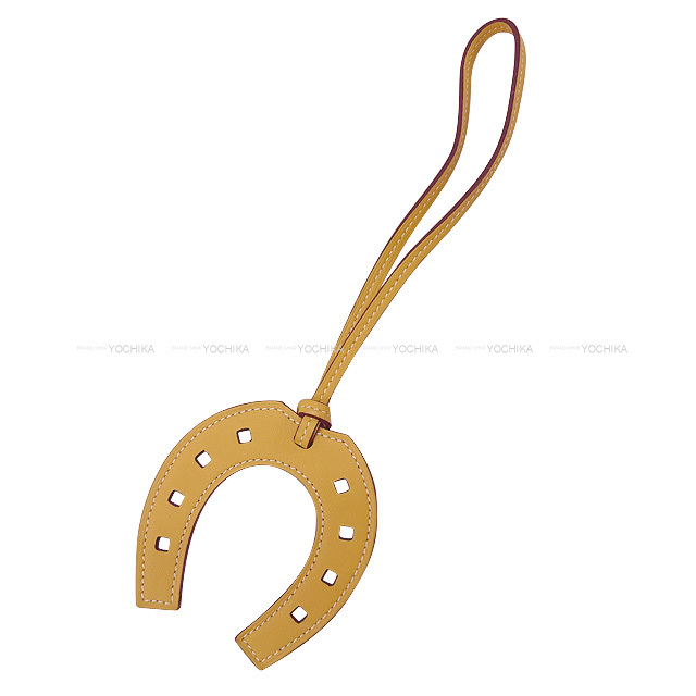 HERMES エルメス チャーム パドック (馬蹄) ナチュラルサブレ スイフト