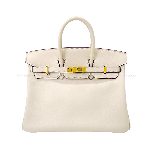HERMES エルメス ハンドバッグ バーキン25 ナタ スイフト ゴールド金具