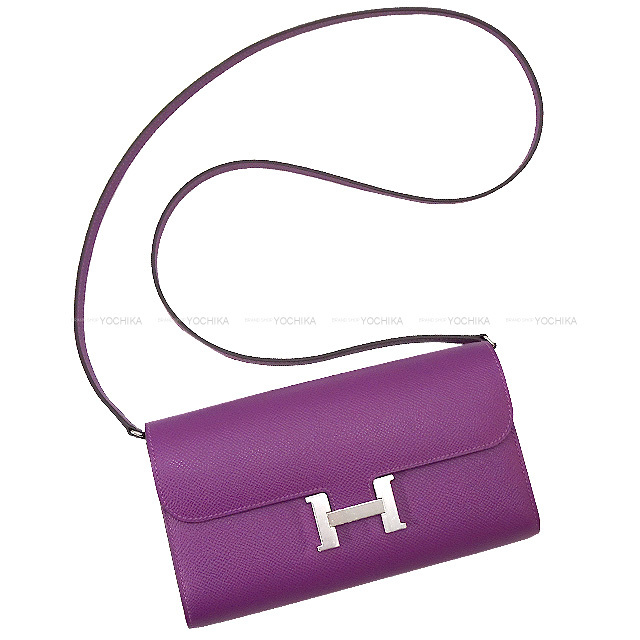 HERMES　バングル　紫　ブレスレット　パープル　シルバー金具　エルメス HERMES エルメス ブレスレット バングル ミニクリック PM