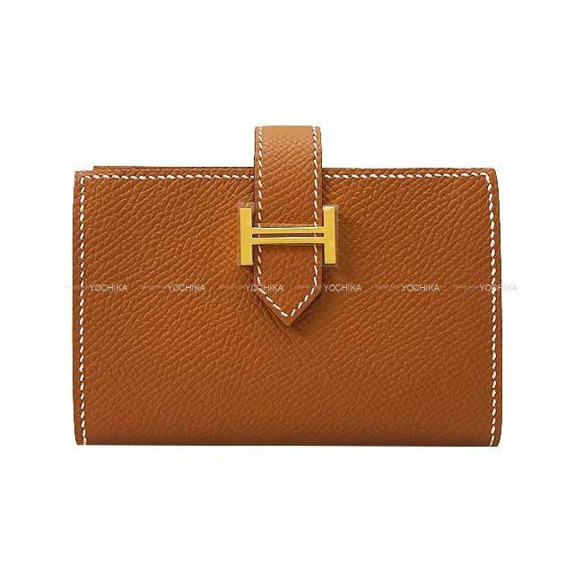 HERMES エルメス 二つ折り財布 ベアンミニ コインケース付き 名刺