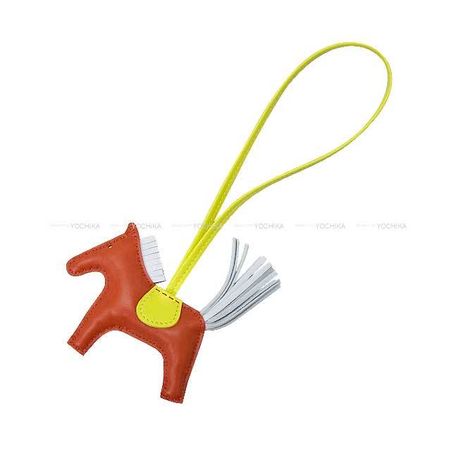 【新品未使用】HERMES ロデオ PM コルナリン Z封印 HERMES エルメス バッグチャーム ロデオ PM コーネリアン (コルナリン