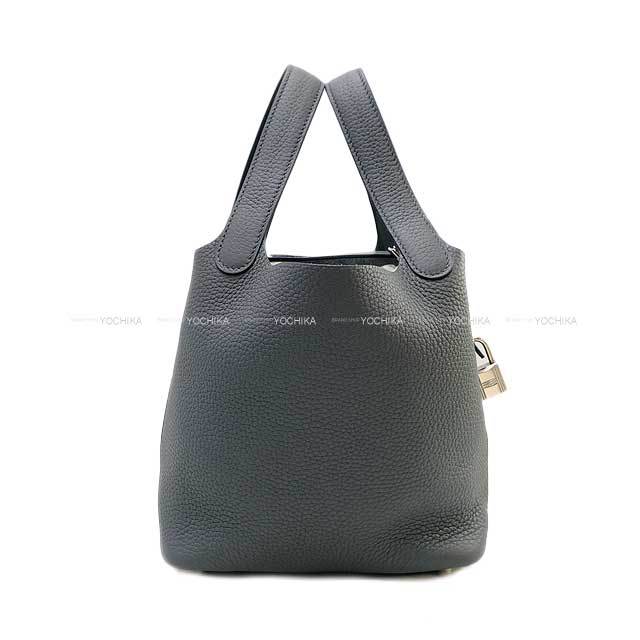 HERMES エルメス ハンドバッグ ピコタンロック 18 PM グリ