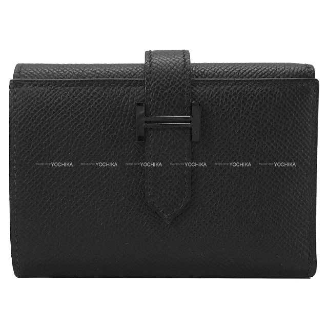 【大人気モデル】赤字価格の為値下げ不可⚠️エルメス♦︎ベアン♦︎ブラック♦︎長財布 エルメスの財布ならブランドショップよちか