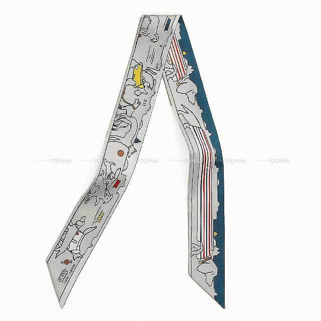 HERMES エルメス カードケース カルヴィ デュオ Selle en Desordres 白