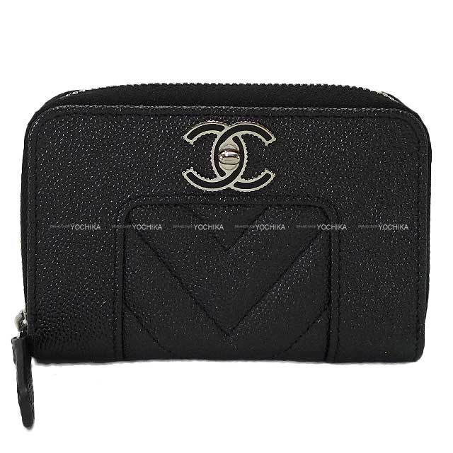 CHANEL 新品同様 シャネル カンボンライン ラウンドファスナー