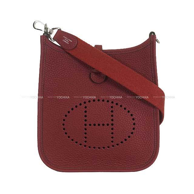 国内即 HERMES エルメス エブリン TPM 16 ルージュアッシュ エヴリンTPM ルージュアッシュ ワインレッド 赤[] Evelyn TPM