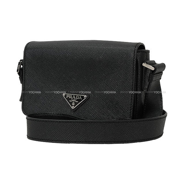 PRADA プラダ ショルダーバッグ メンズ 黒 (ブラック) サフィアーノ