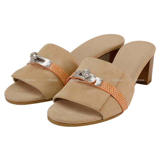 HERMES エルメス レディース H金具 フリンジ ヒールストラップ