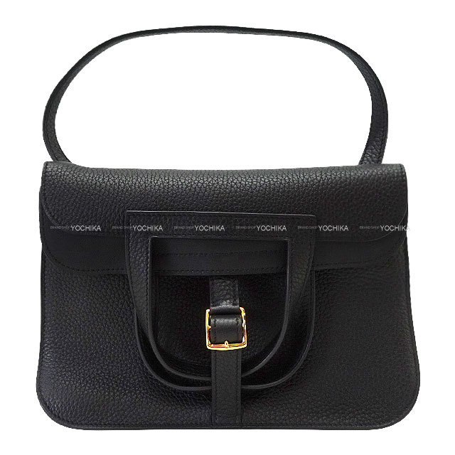 恵比寿明治通り店】HERMES エルメス ショルダーバッグ アルザン25 黒