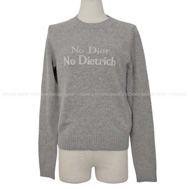 カシミヤ/綺麗 Sサイズ　ディオール 長袖 セーター DIOR ニット 2026春夏 Dior ディオール ニット セーター No Dior, No Dietrich 刺繍