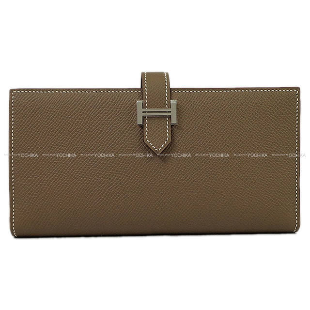 HERMES エルメス 長財布 ベアンスフレ エトープ (エトゥープ) エプソン