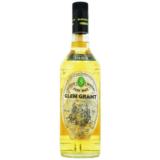 【オールドボトル★ラベル要確認★イタリアの若き伝説★元祖「5年とは思えない驚きの味わい」】グレングラント 1982 5年 40% 750ml