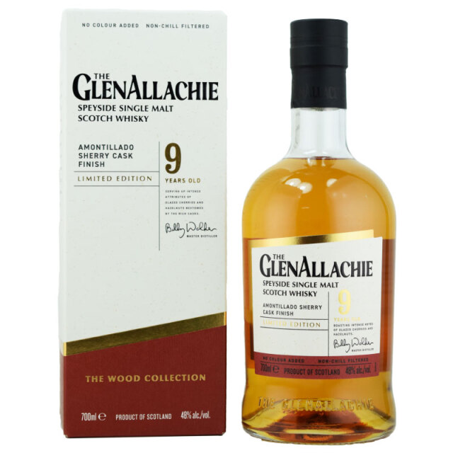 【シナモン、ヘザーハニー、バタースコッチ、コムハニー、煮た洋梨】グレンアラヒー 9年 アモンティリャードシェリーカスクフィニッシュ 48% 700ml