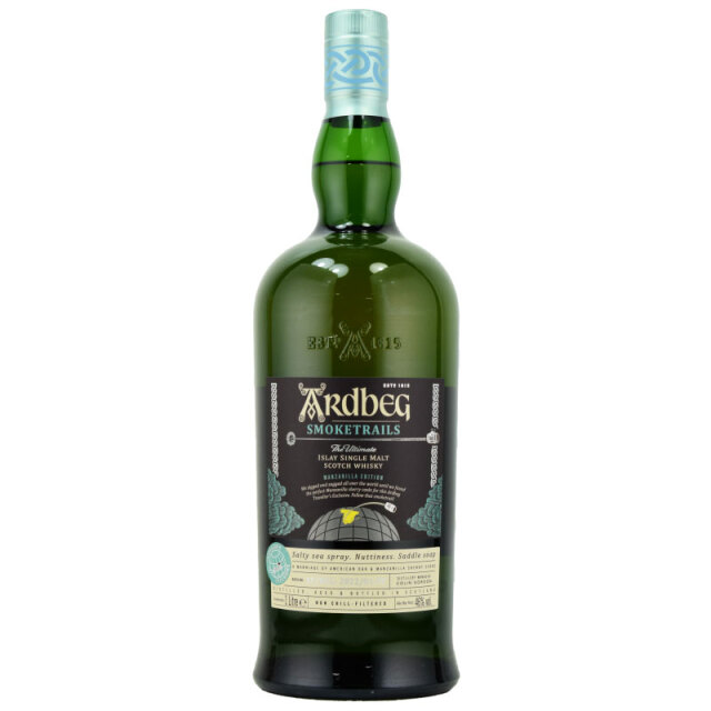 【埠頭の海風、ヨード、焦げたビターオレンジの皮、トーストしたナッツ】アードベッグ スモークトレイルズ マンサニージャエデョション 46% 1L