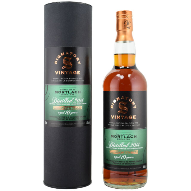 【とても甘くフルーティー、ねっとりとした甘さと重厚感、クルミオイル、ナッツのようなシェリー】モートラック 2014 10年 スモールバッチエディション 48.2% 700ml