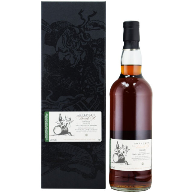 【複雑さと優雅さ、美しいスペイサイド★レーズン、モカ、ドライフルーツ、上品な余韻】ブレスオブスペイサイド 2009 15年 アデルフィ 58.1% 700ml