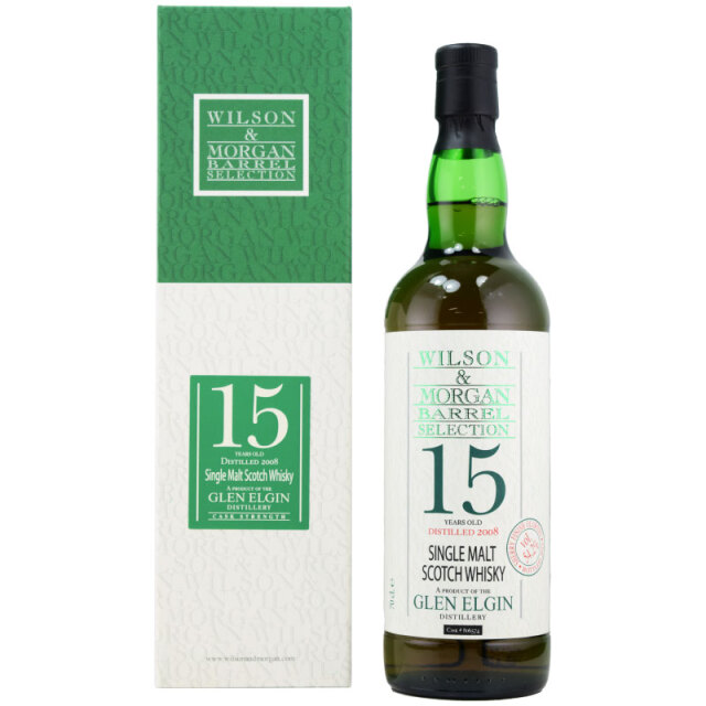 【しっかりとしたシェリー樽、ドライフルーツ、ナッツ、オレンジピール、栗】グレンエルギン 2008 15年 ウィルソン&モーガン 54.2% 700ml