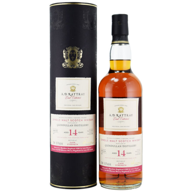 【チョコチップクッキー、プルーン、チョコナッツクッキー、マロングラッセ】グレンダラン 2010 14年 デュワーラトレー 56.7% 700ml