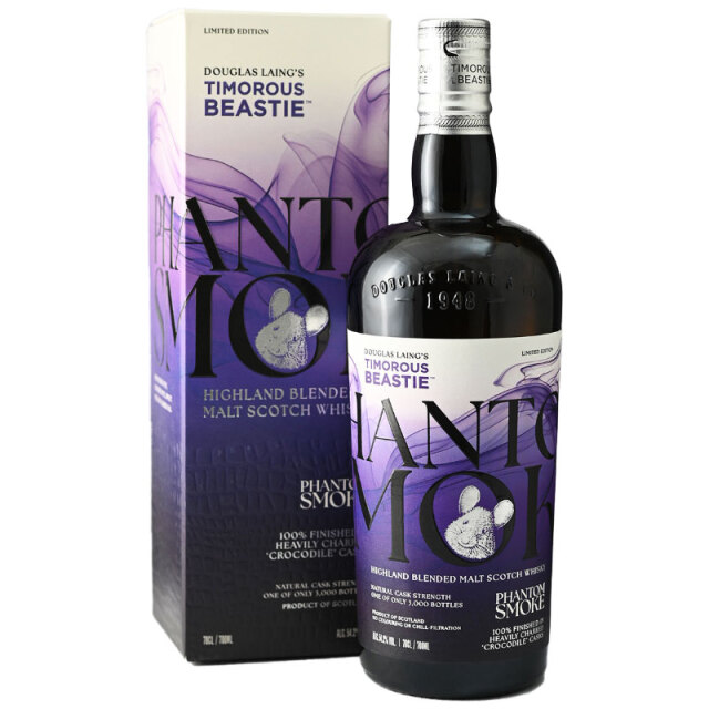 【クロコダイルカスク★燻ぶるピート、チャーしたオーク、煙、ハイランドらしい甘み、バランスに優れ、実に魅惑的】ティモラスビースティ ファントムスモーク 54.2% 700ml