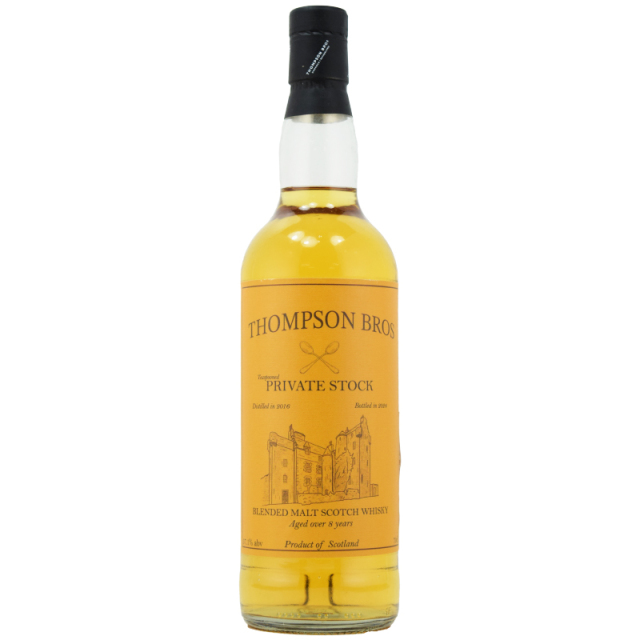 【国内42本★当店1本のみ★プライベートストックの名を冠した限定品】ブレンデッドモルト 2016 8年 トンプソンブラザーズ 57.1% 700ml