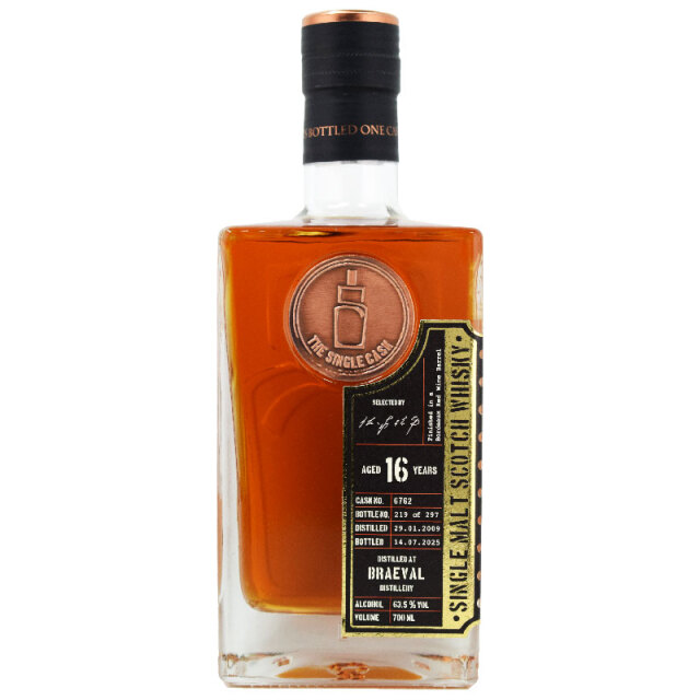 【カスタードや杏仁のような甘さ、ウッディさ、ココアパウダー、こんがり焼いたパン】ブレイヴァル 2009 16年 ザ・シングルキャスク 63.5% 700ml