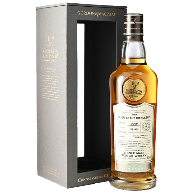 【国内36本★当店1本のみ★レーズン、ココアパウダー、コーヒー豆、デメララシュガー、ブラッドオレンジ】グレングラント 2009 16年 コニサーズチョイス 58.6% 700ml