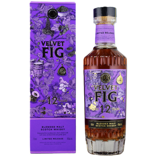 【輸入元お薦め★レッドベリー、ブラックベリー、イチジク、ミルクチョコレート、熟したイチジク、デーツ】ベルベットフィグ 12年 ウィームスモルト 46% 700ml