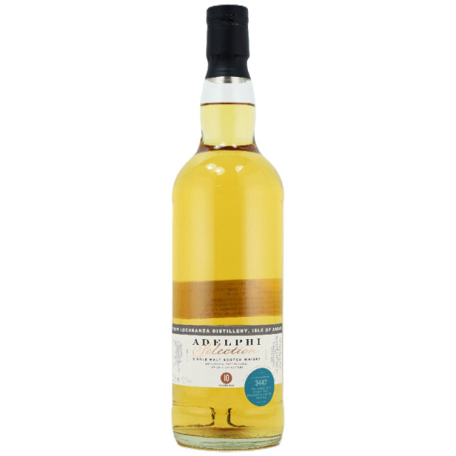 【ラグ蒸留所がピーテッドウィスキーの製造を引き継いだことで、ピートを効かせたアランはますます入手困難に★潮風、バーベキューパイナップル、ミネラル】アラン 2014 10年 アデルフィ 57.1% 700ml