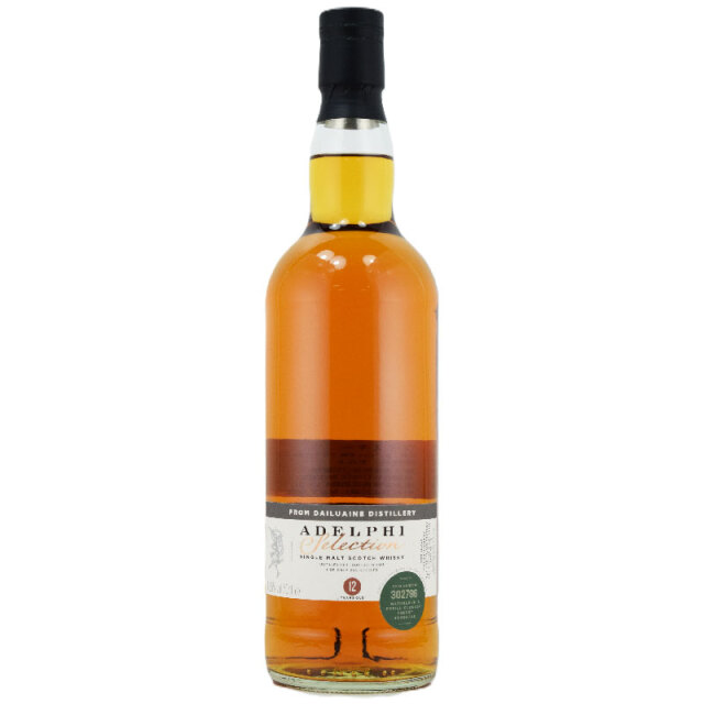 【コアントロー、チョコレートでコーティングされたチェリー、アップルシュトルーデル(生地を巻いたアップルパイ)、フレッシュミント、澄んでいながらコクがある】ダルユーイン 2013 12年 アデルフィ 53.5% 700ml