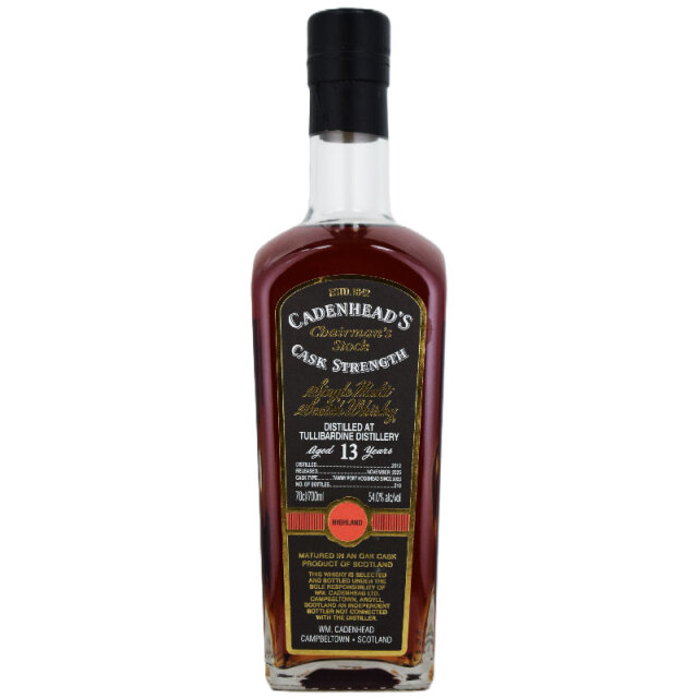 【国内30本のみ★赤い果実、ジャムサンド、メープルシロップ、バラのお菓子、クレームドカシス】タリバーディン 2012 13年 チェアマンズストック 54.0% 700ml