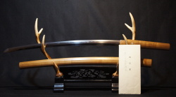 日本刀剣保存会鑑定 日本刀 銘：在銘【豊州住藤原統景】 刀 二尺一寸一分一厘 刀身679ｇ