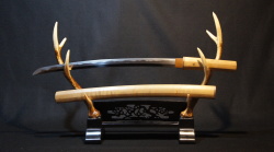 日本刀 銘：在銘【肥州河内】 脇差 47.4ｃｍ 刀身528.0ｇ