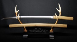 日本刀 銘：包保 大名登録 刀身636g 全長89.5cm 在銘 刀