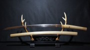【Y】豪刀 日本刀 銘：在銘【平貞重作】【昭和甲寅年五月日】 刀 73.7ｃｍ 刀身872ｇ