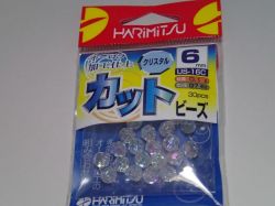 ハリミツ　カットビーズ　クリスタル６号