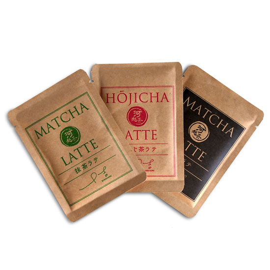 河越抹茶、ほうじ茶ラテ