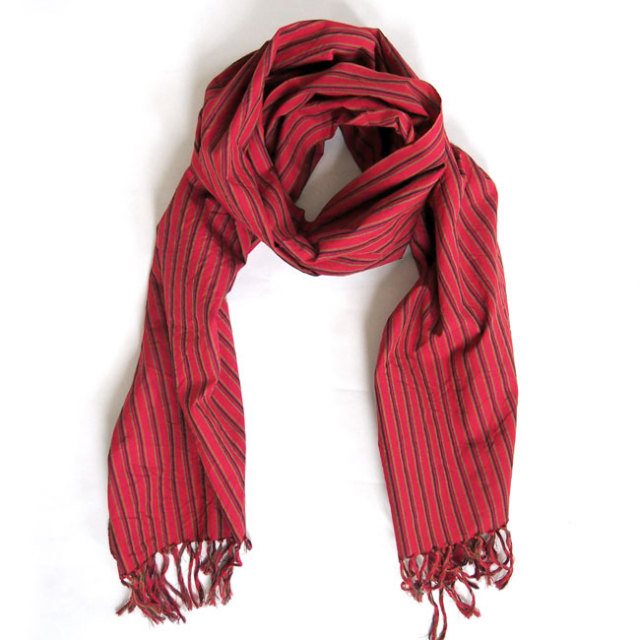 川越唐桟くびまき赤