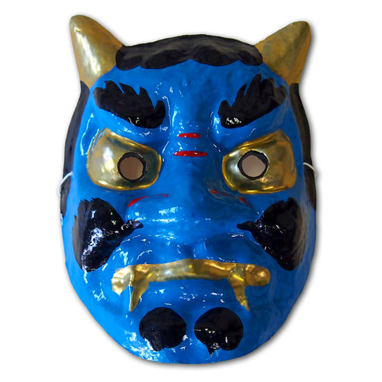 寿賀面 鬼面（赤鬼・青鬼）