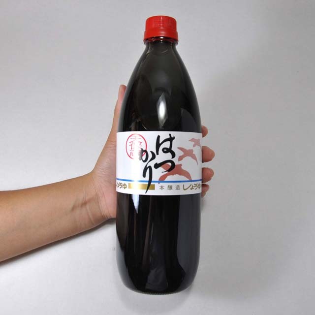 はつかり醤油　1L瓶比較