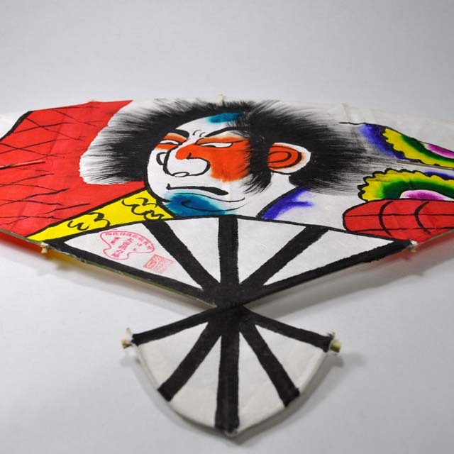 斜め上から見た扇だこ