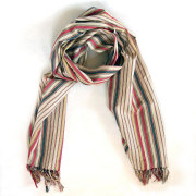 川越唐桟くびまき ベージュ矢鱈