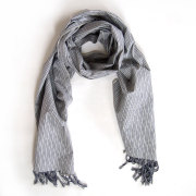 川越唐桟くびまき　白/紺