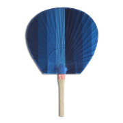 川越唐桟　越生うちわ 本藍染