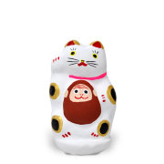 川越だるま　抱き猫　サル