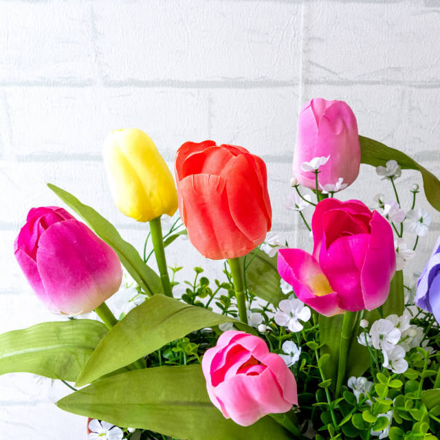 フラワープランター 造花 フラワーアレンジメント アートフラワー