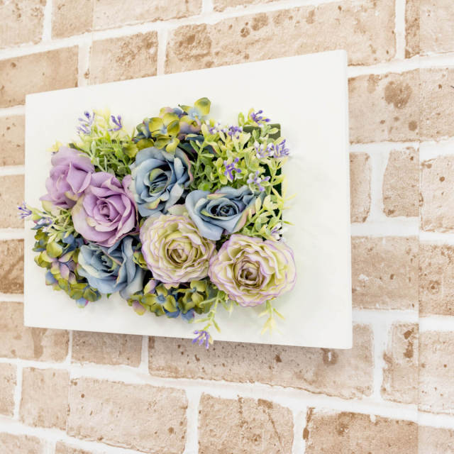 造花　フェイクフラワー　アレンジメント　壁掛け　ブーケ 楽天市場】フェイクグリーン 壁掛け 光触媒 グリーン 花 フラワー