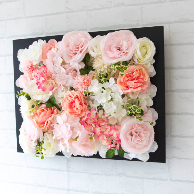 フラワーアレンジメント 造花 壁掛け オブジェ サロン 店舗 店舗